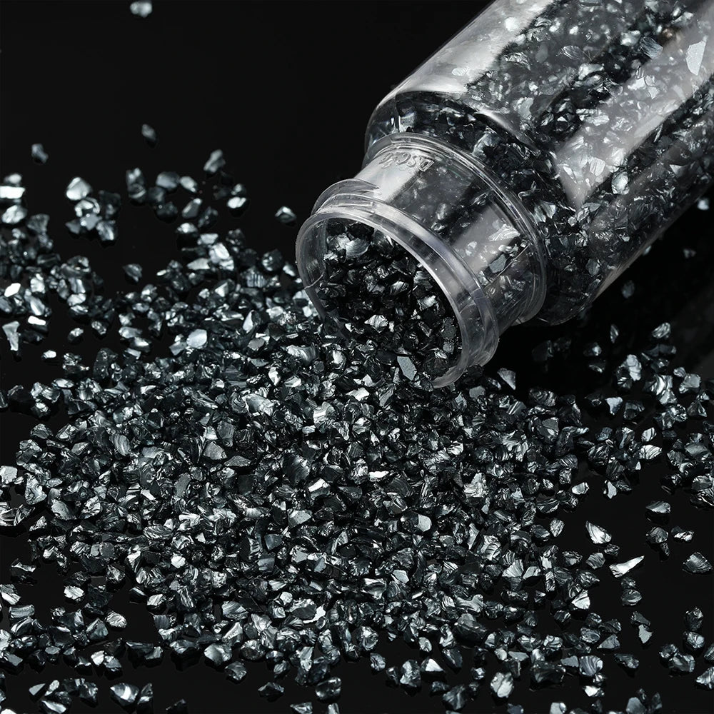 30g/Bottle Glass Broken Stones Resin Fillings for DIY Medium/Small Crystal UV Epoxy Filler Nail Art Decoration Jewelry Making