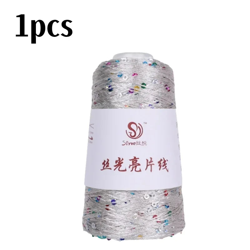 150 Colour 700M 100g special Sequin yarn DIY garment accessories Rag doll Knitting yarn