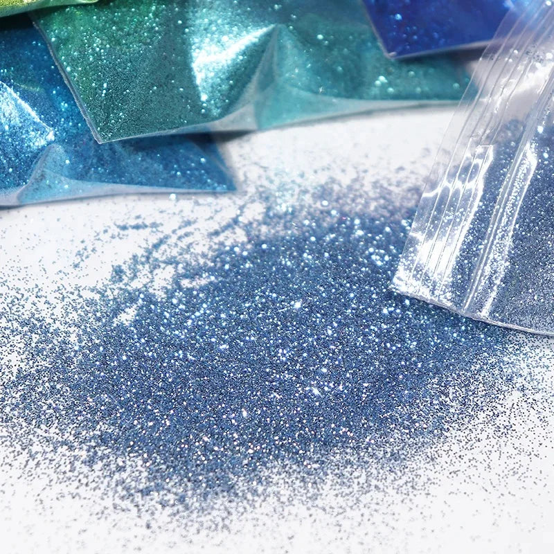 100g/50g Holographic Laser Extra Fine Glitter Dazzling Nail Glitter Powder DIY Art Crafts Resin Tumbler Decoration Shiny Glitter