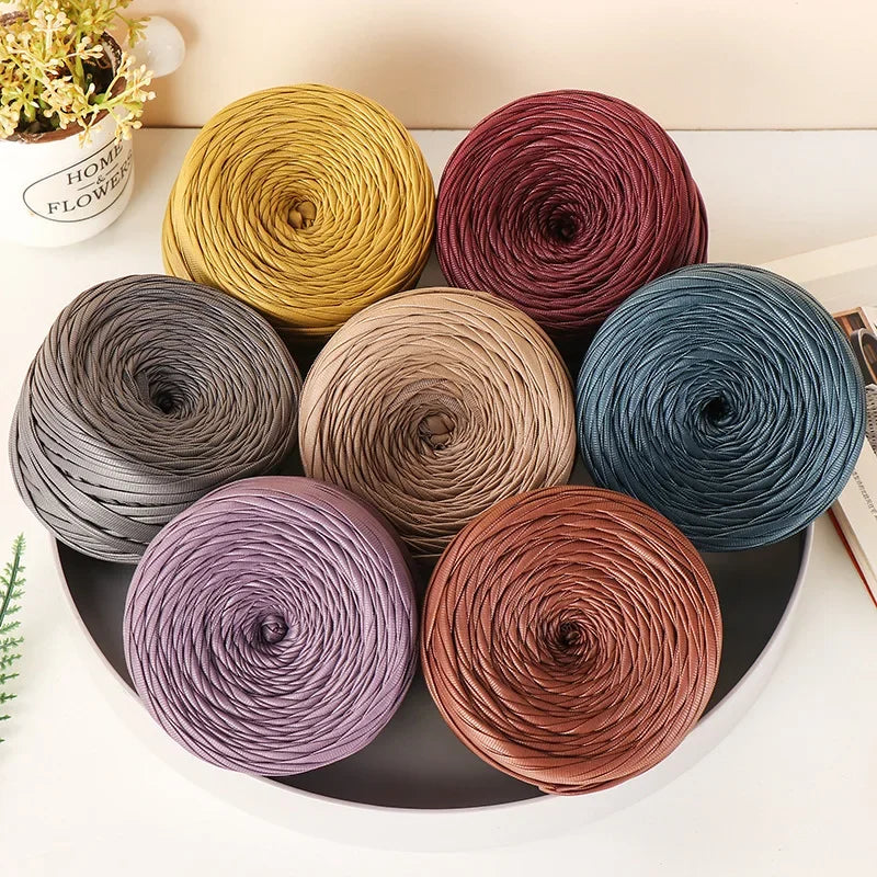Faux Leather Yarn 200g/Roll Nappa Matte Color  for DIY Knitting Crocheting Thread Yarn for Handmade Bags Shoes Crafts