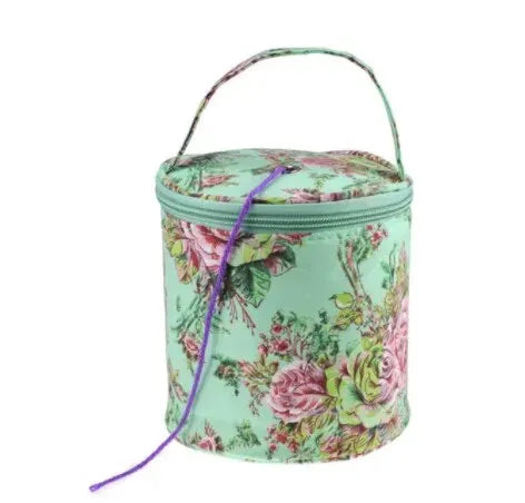 Portable Round Yarn Storage Bags Knitting Wool Organizer Crochet Sewing Needles Handbag Weave Tools Accessories Barrels
