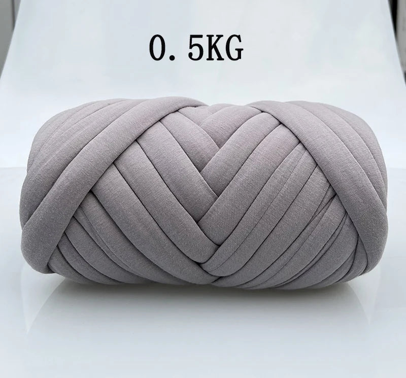 1KG Thick Super Bulky Chunky Yarn for Hand Knitting Crochet Soft Big Cotton DIY Arm Knitting Roving Spinning Yarn for Blanket