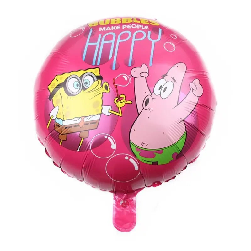 Cartoon SpongeBob Theme Birthday Party Decoration Balloons Digital Balloons Baby Shower Birthday Gifts Party latex Party Balloon