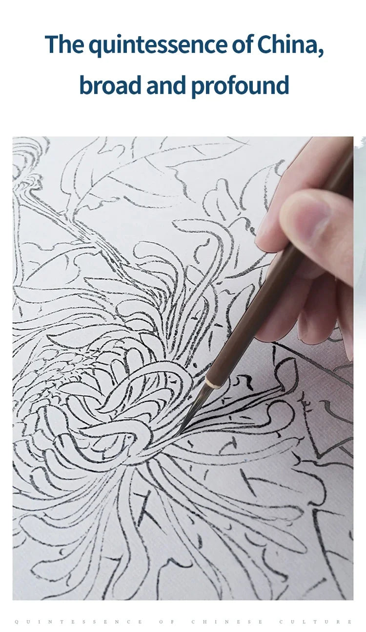 6/9/12/16Pcs Chinese Calligraphy Brushes Set with Roll-up Bamboo Brush Holder Sumi Painting Writing Kanji Art Watercolor Brush