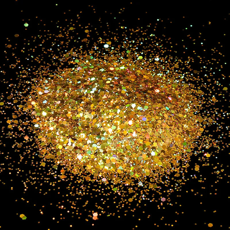 10g Holographic Hexagon Chunky Glitter Epoxy Resin Filler Flakes Laser Sparkly Sequins for DIY Epoxy Resin Nail Art Fillings
