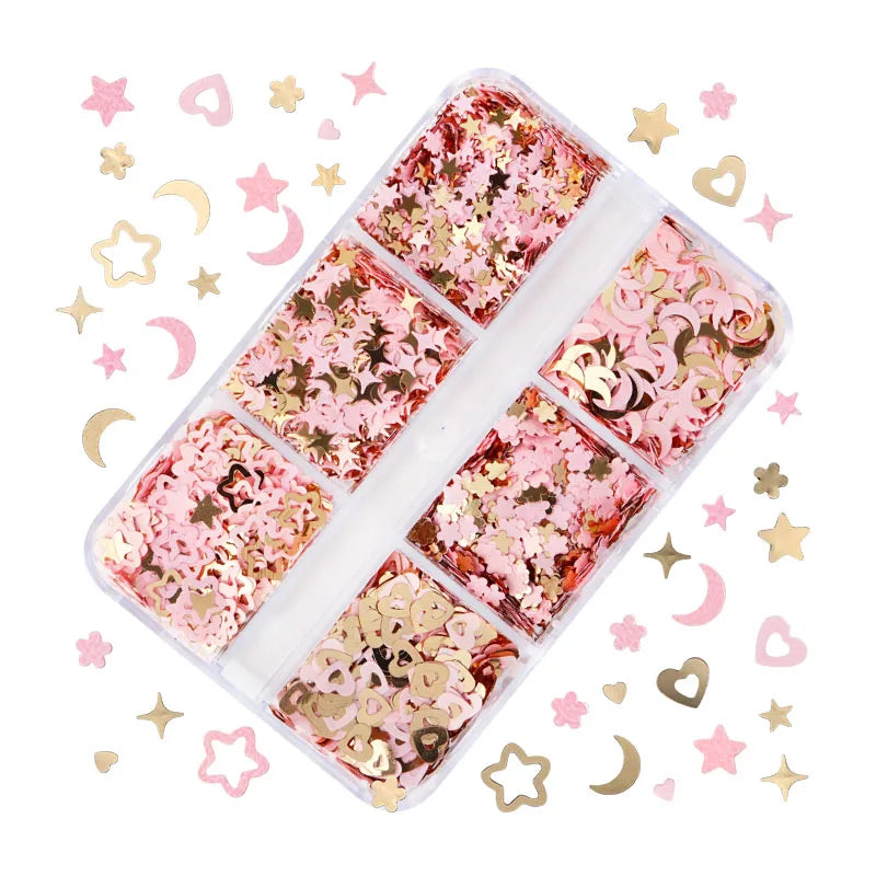 Plum Flower Glitter Epoxy Resin Filling Hollow Out Flowers Resin Sequins For Card Making Macaroon Flakes Scrapbooking DIY Crafts