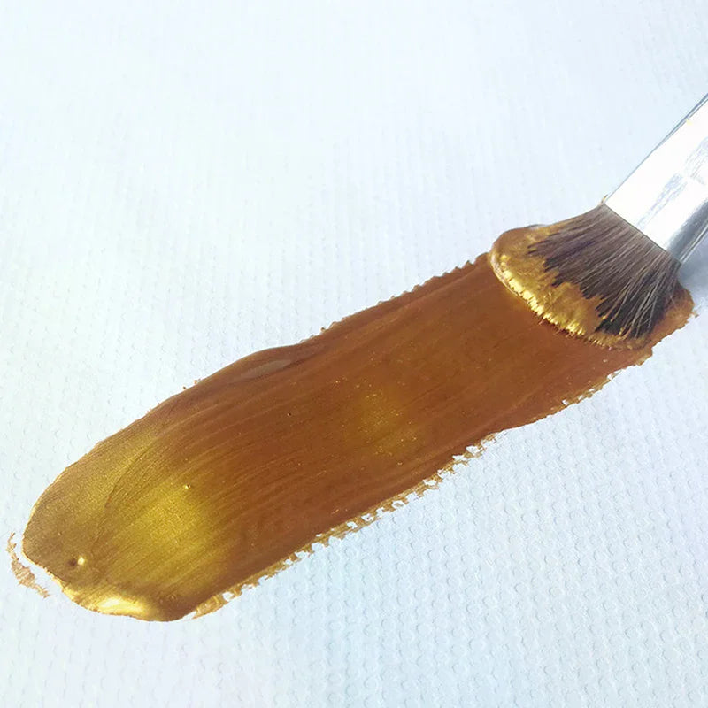 100ml Gold Paint Metallic Acrylic Paint,waterproof Not Faded for Statuary Coloring DIY Hand Clothes Painted Graffiti Pigments
