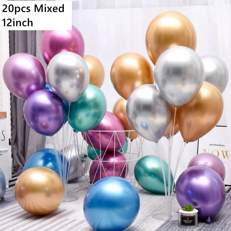 Latex Balloon Birthday Kids Balloon 1st One Year Birthday Party Decor Baby Shower Christening Ballon Wedding Event Baloon Globos