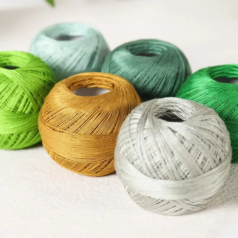 No. 7 Lace Yarn - Bamboo Fiber Linen Summer Crochet Yarn 50g