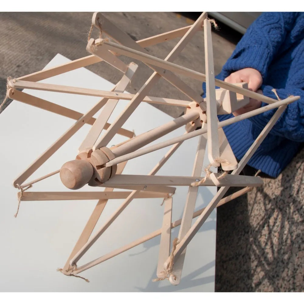 Umbrella Shape Wooden Swift Yarn Thread Fiber String Wool Winder Holder Hand Knitting Craft Tools For Patchwork DIY Accessories