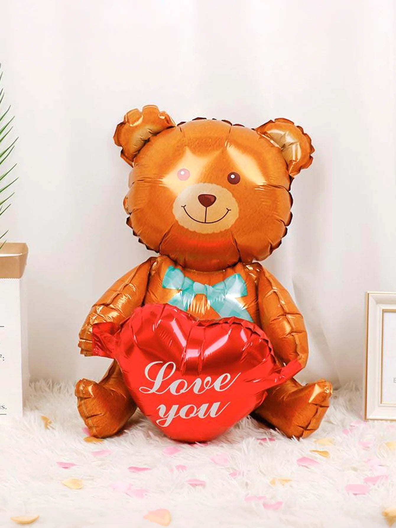 1/3 pcs teddy bear holding a heart-shaped balloon,suitable for Valentine's Day,birthdays, proposals,weddings,and anniversaries.