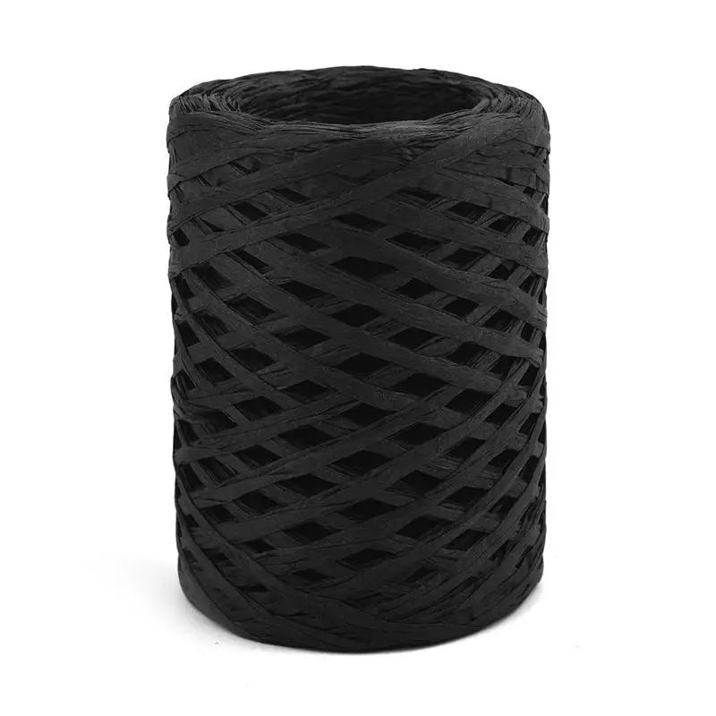 100M Natural Raffia Straw Yarn for Knitting Crocheting Paper Threads Friendly Paper Yarn DIY Handmade Summer Sunhat Beach Bag