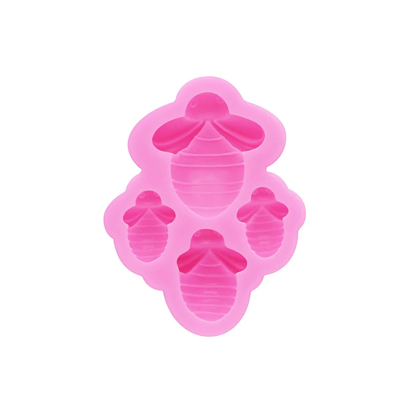 GJ-75 Cartoon Mini Bee Shoes and Clothing Decorative Accessories Drip Mold Chocolate Cookies Cake Dessert Decorative Molds