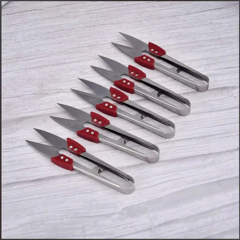 Stainless Steel Yarn Shears Cutting Sewing Scissors Shears Cross Stitch Scissors Embroidery Scissor U Thread Scissors for Fabric