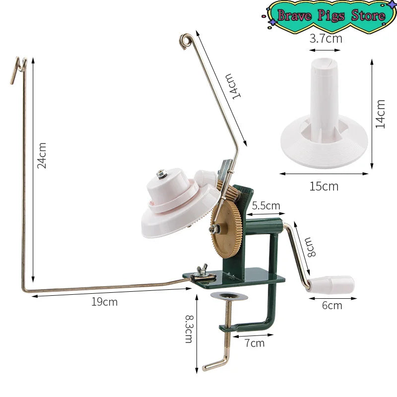 Hand Operated Yarn Winder Fiber Wool String Ball Thread Winder Machine For DIY Sewing Crocheting Making Craft Tools