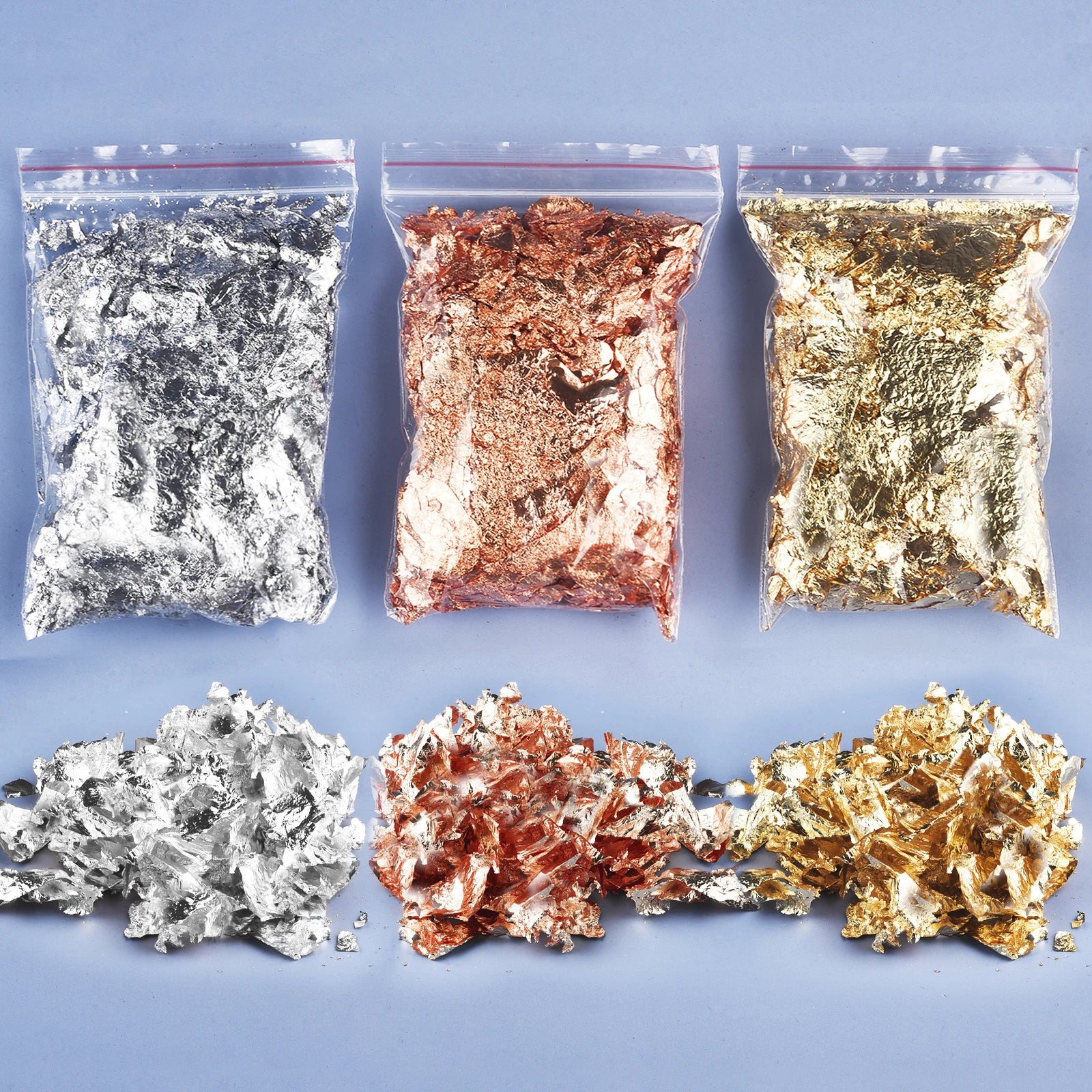 1/2/3/5/10g Imitation Gold Sliver Copper Foil Sequins Glitter Craft Leaf Flake Sheet Shiny Foil Paper Gilding DIY Nail Art Decor