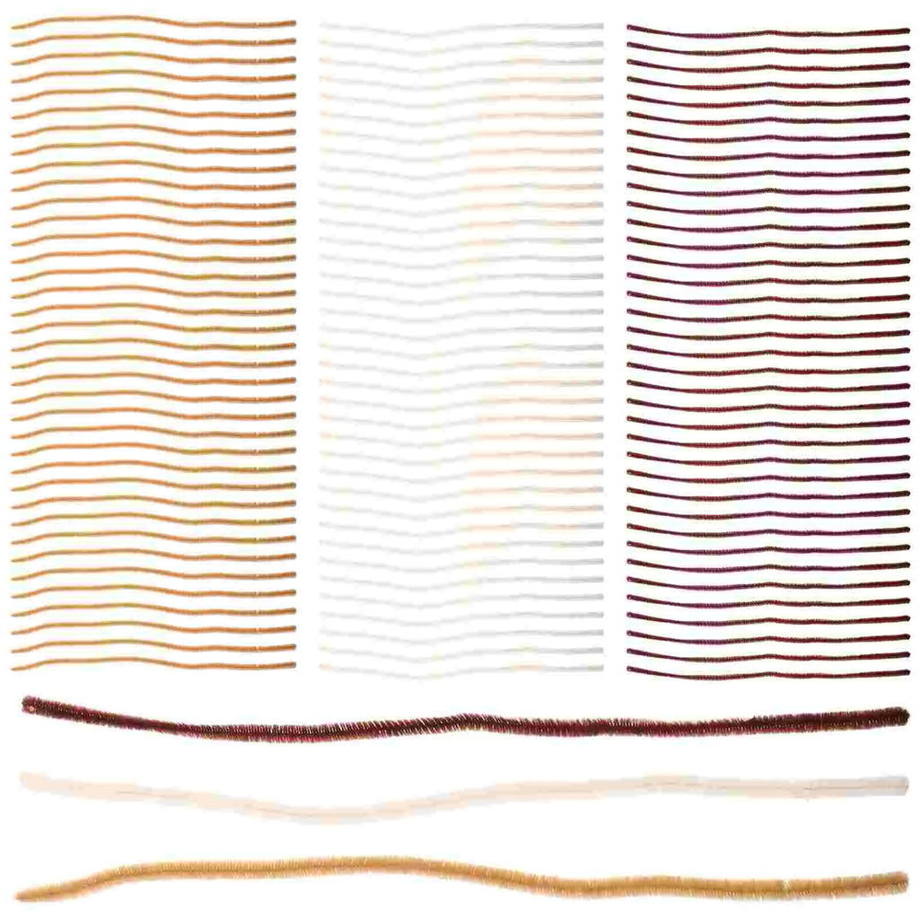300 Pcs Chenille Stems Craft Supplies Pipe Cleaners Solid Color Fuzzy Twisting Sticks Diy Art Activity Kids Educational