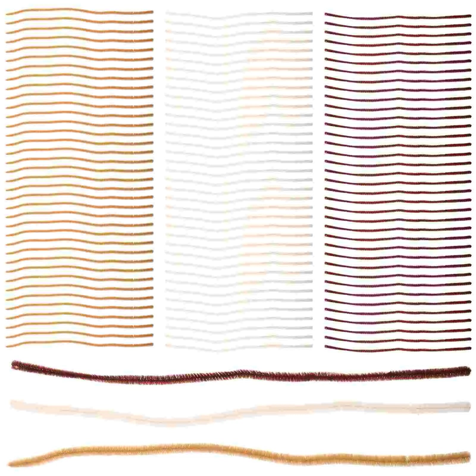 300 Pcs Chenille Stems Craft Supplies Pipe Cleaners Solid Color Fuzzy Twisting Sticks Diy Art Activity Kids Educational