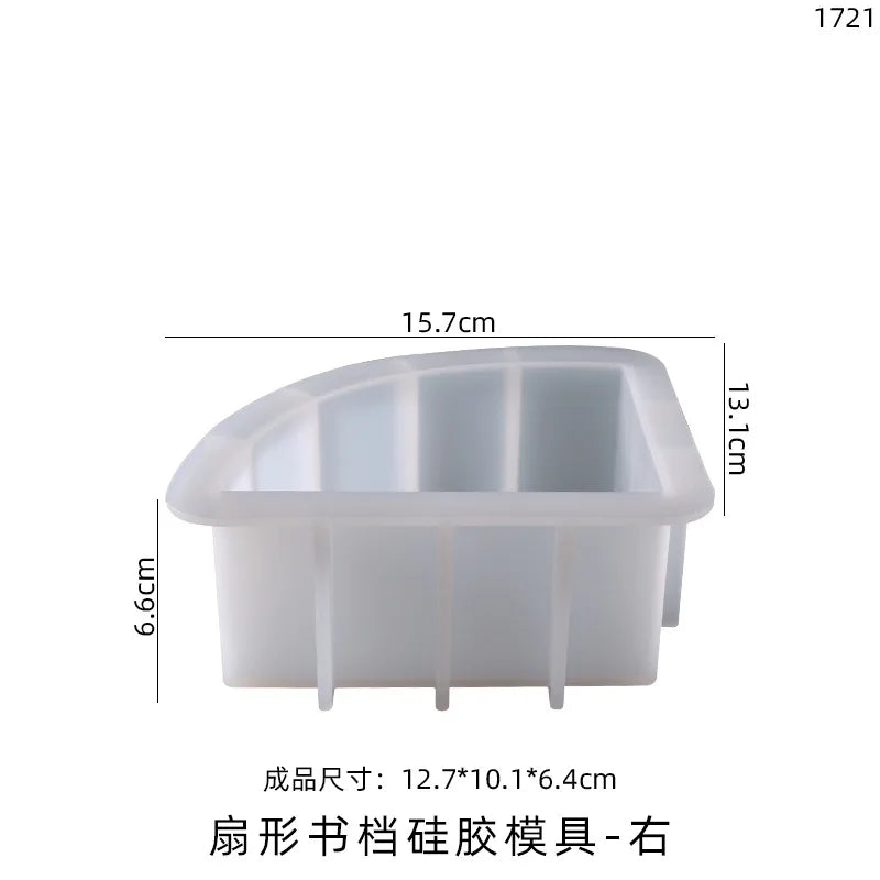 DIY Crystal Silicone Resin Mold Geometry Large Cube Heart Shaped Round Rectangular Mirror Silicone Mold For Resin Casting Making