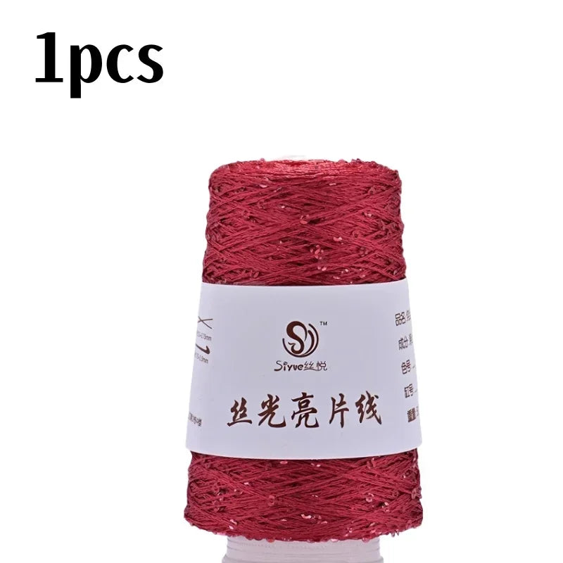 150 Colour 700M 100g special Sequin yarn DIY garment accessories Rag doll Knitting yarn