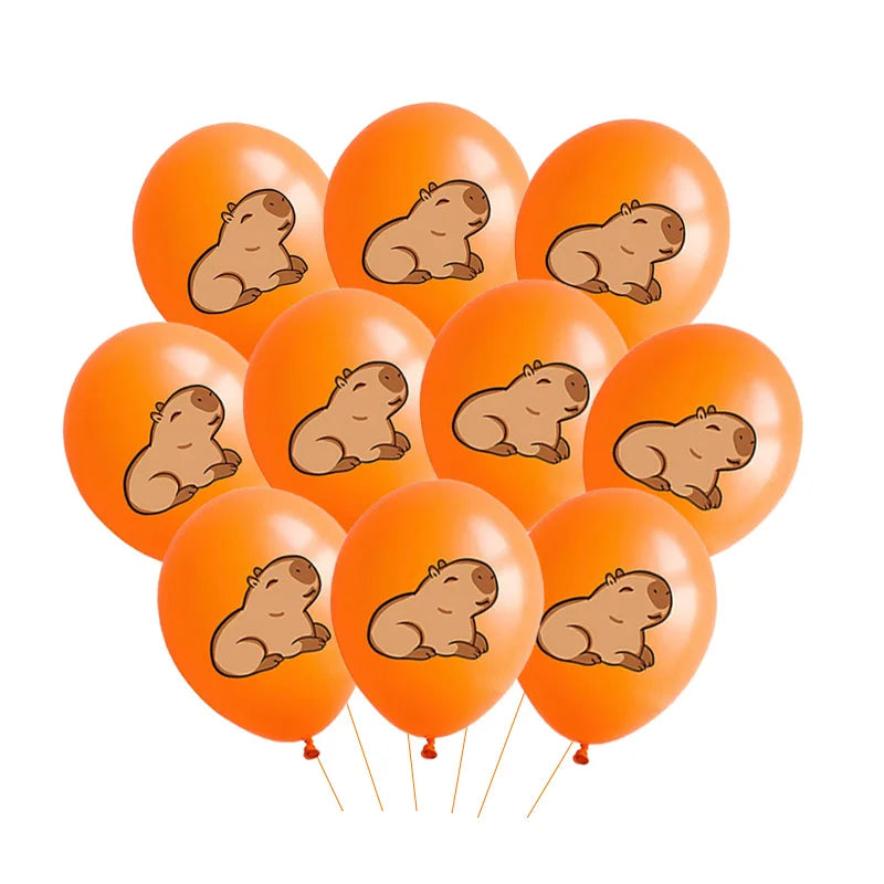 Capybara Balloons Baby Shower Globos Kids Toy Gifts Cute Kapibala Boys Girls Birthday DIY Party Decoration Capybara Foil Balloon