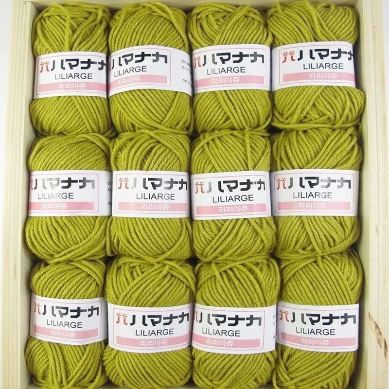12PCS 300g Milk Yarn Handmade Coarse DIY Weaving Yarn Ball For Sweater Hat Scarve And Other Clothing Soft Crochet Knitting Yarn