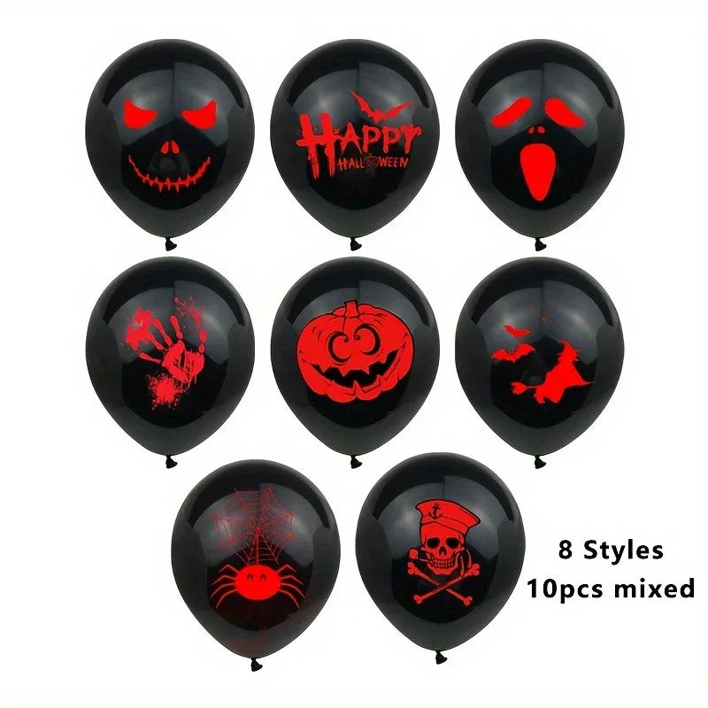 Halloween Latex Balloons  Scary Ghost Pumpkin Horror Party Decorations for Halloween Party Supplies, Bar, Festival, Birthday
