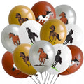 Fine Horse Theme Children's Birthday Party 12 inch Latex Balloon Baby Shower Cartoon Animal Latex Balloon Party Decor Supplies