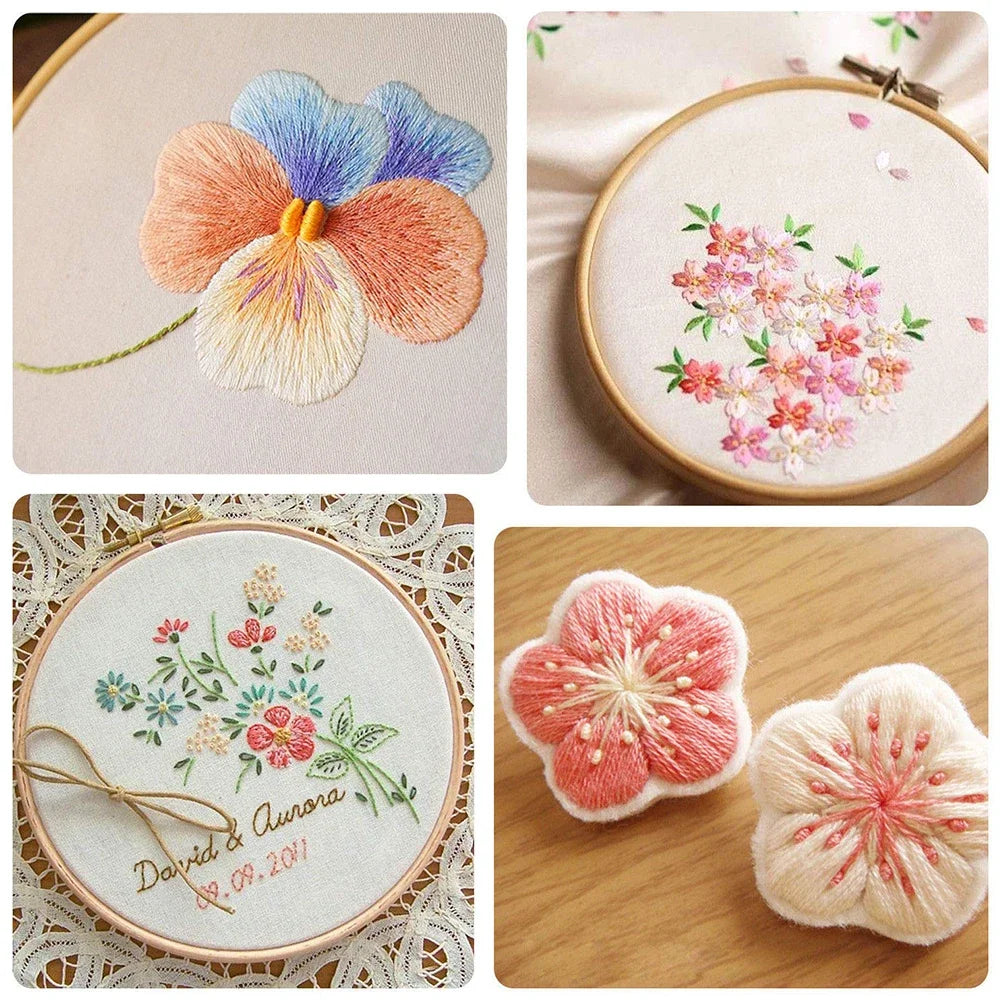 100/200/447pcs Mix Colors  Embroidery Thread Cotton Sewing Skeins Craft Cross Stitch Floss Kit Line DIY Tools Make Bracelets