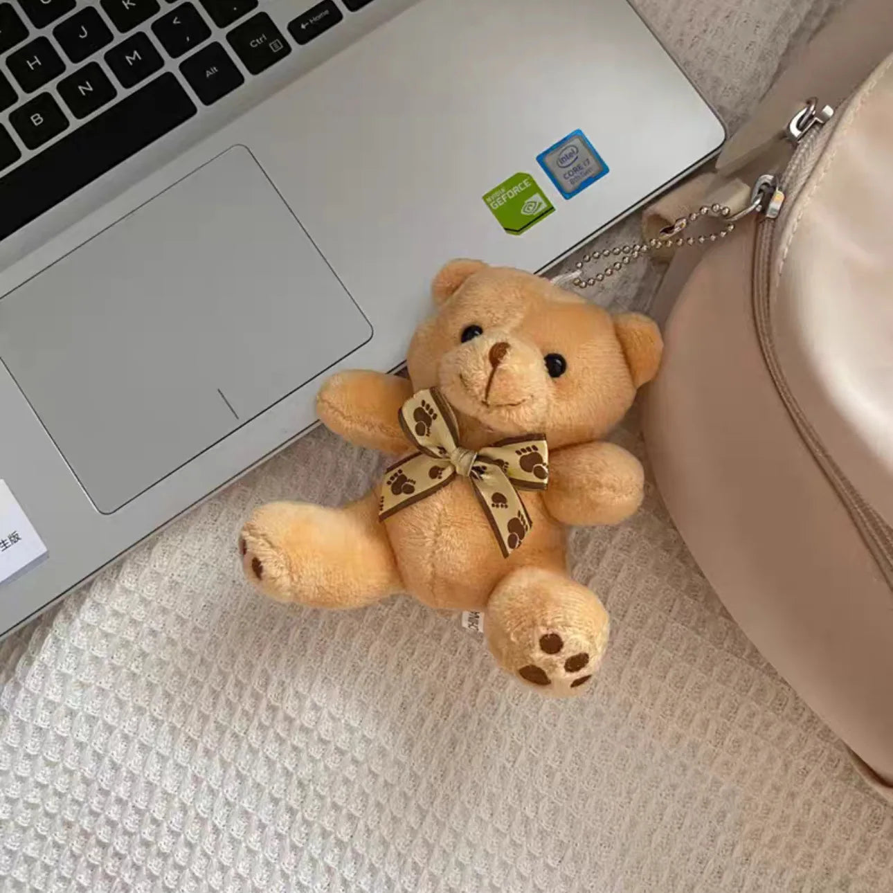 10cm Candy Bear Little Teddy Plush Toy Cute Cartoon Stuffed Soft Animal Pendant Doll Children's Decorative Birthday Gifts