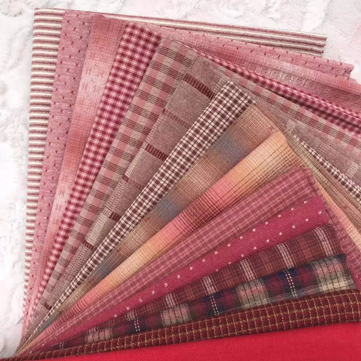 15pc23*33cm Japanese Yarn Dyed Cotton Fabric Patchwork Purse Bag Doll Quilting Craft Material Scrapbooking Sewing Cloth bundle