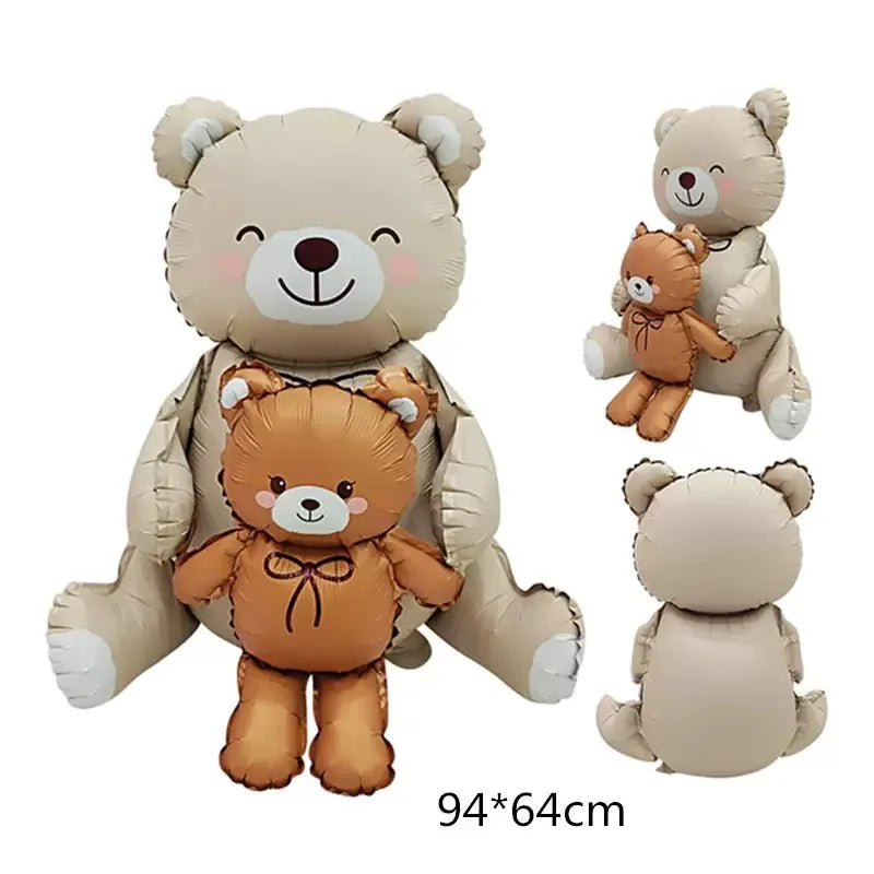 New toy balloons large matte sit up baby bear aluminum film balloons for children's birthday party decoration