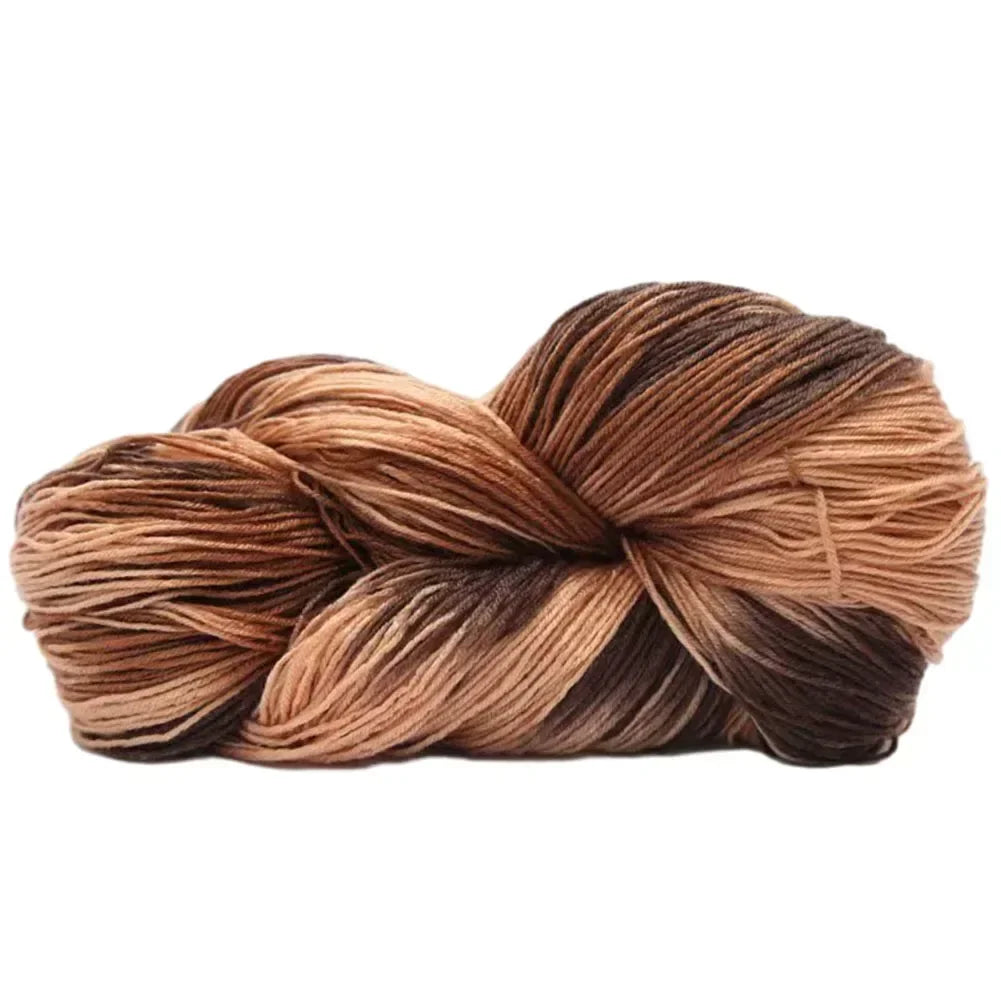 Easy To Use Diy Handmade Acrylic Yarn Baby Sweater Crochet Yarn Durability Rainbow Segment Scarf Package Content