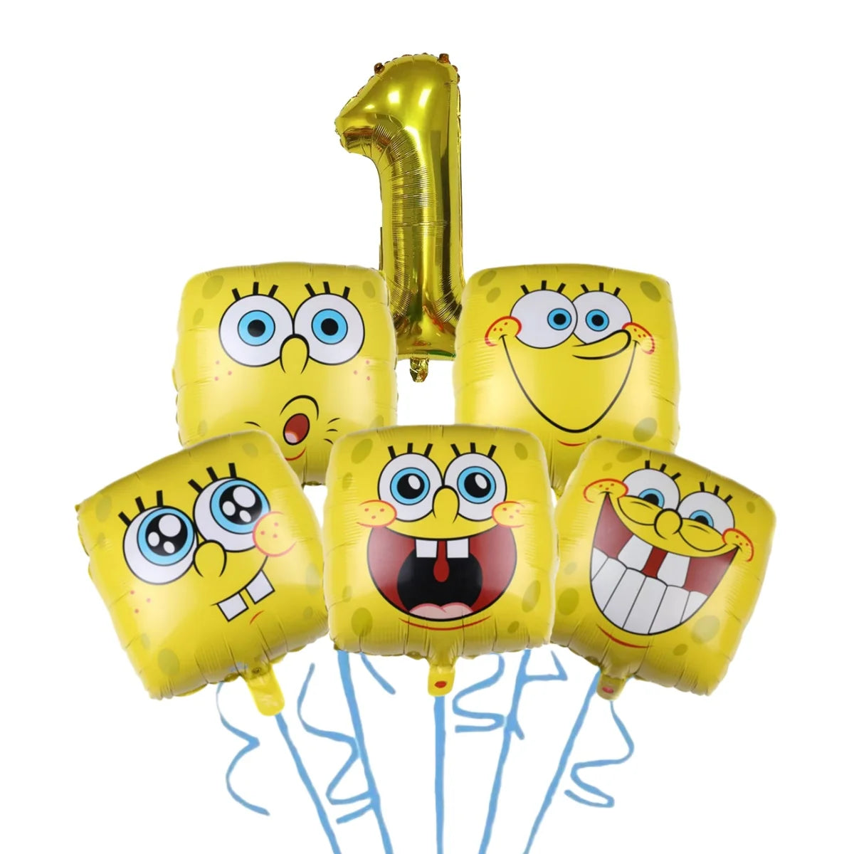 Cartoon SpongeBob Theme Birthday Party Decoration Balloons Digital Balloons Baby Shower Birthday Gifts Party latex Party Balloon