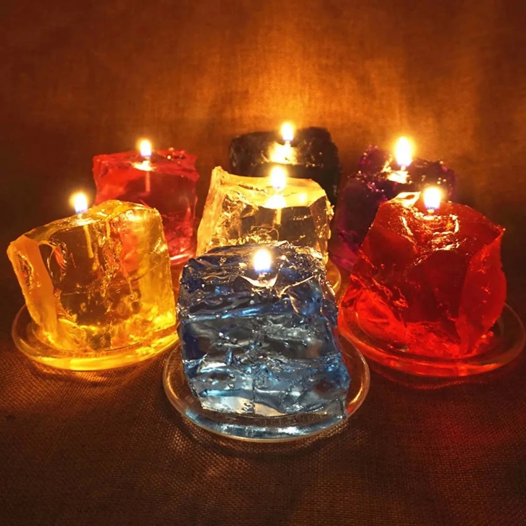 100g/500g/1000g Transparent Crystal Jelly Wax DIY Handmade Candle Making Supplies Smokeless Scented Wax Material Craft Gifts