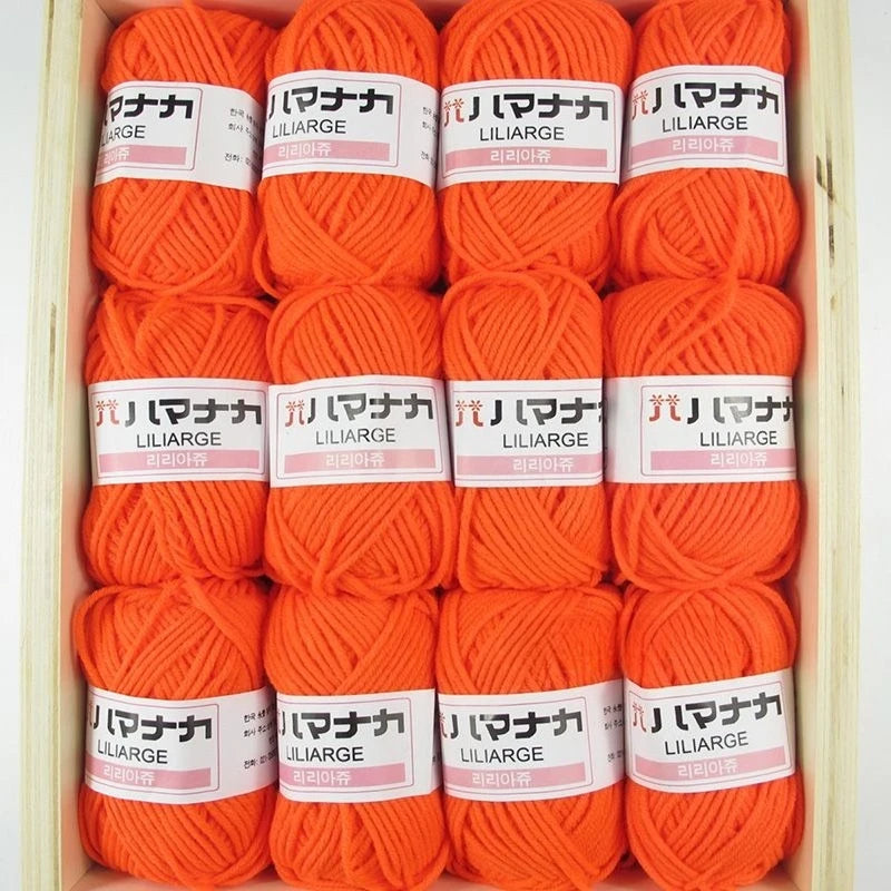 12PCS 300g Milk Yarn Handmade Coarse DIY Weaving Yarn Ball For Sweater Hat Scarve And Other Clothing Soft Crochet Knitting Yarn