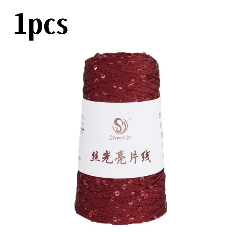 150 Colour 700M 100g special Sequin yarn DIY garment accessories Rag doll Knitting yarn