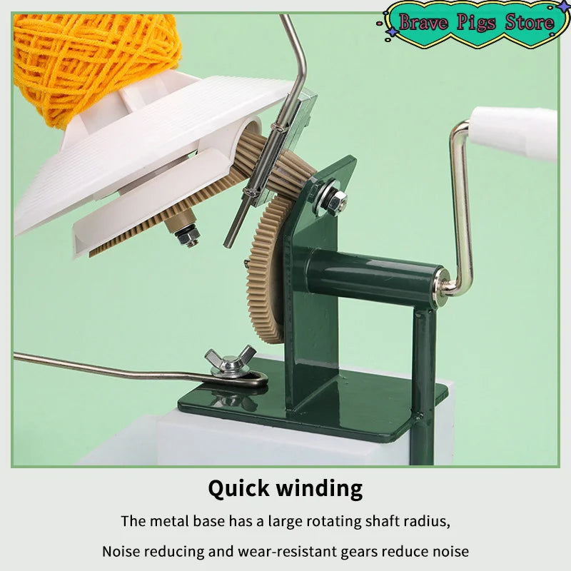 Hand Operated Yarn Winder Fiber Wool String Ball Thread Winder Machine For DIY Sewing Crocheting Making Craft Tools