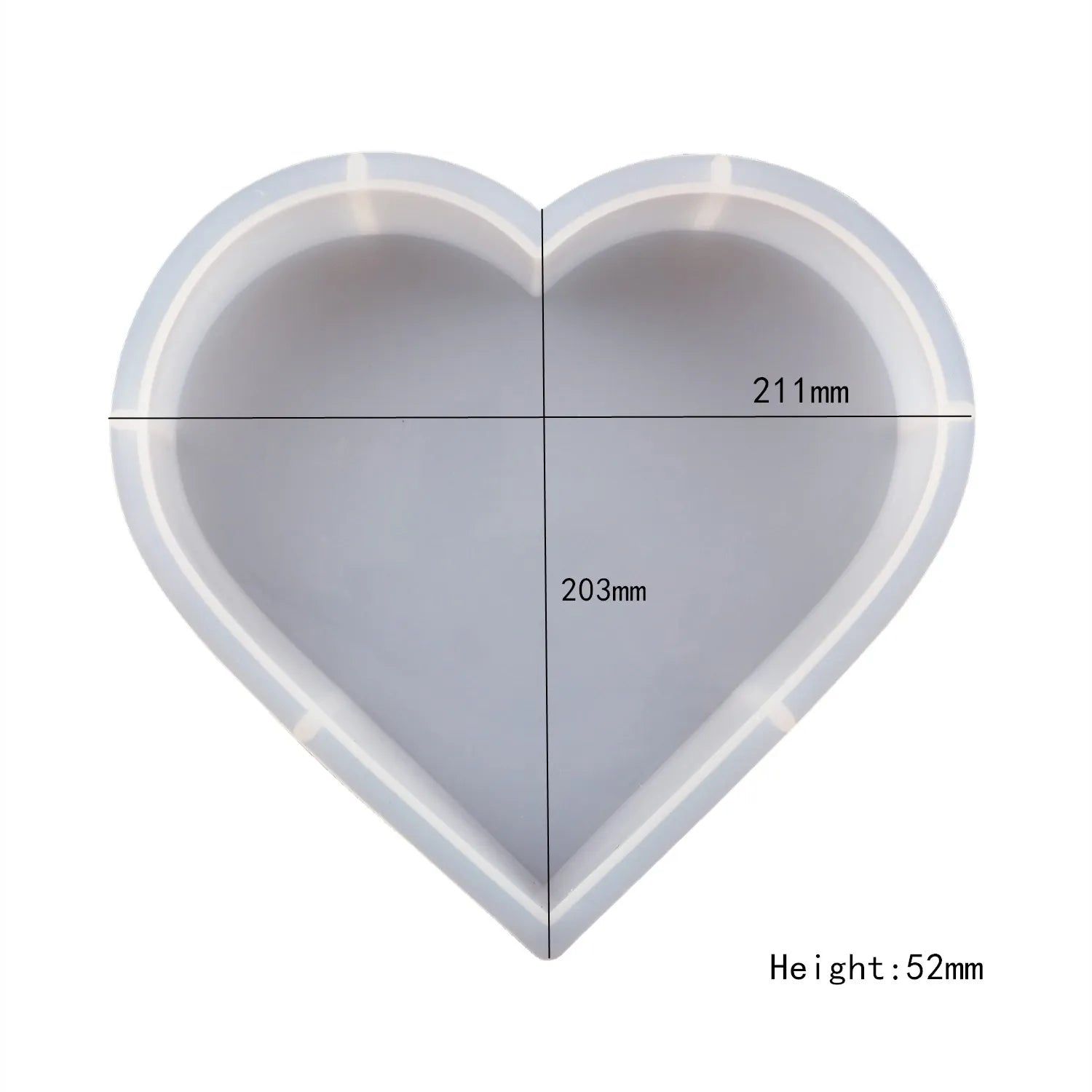 DIY Crystal Silicone Resin Mold Geometry Large Cube Heart Shaped Round Rectangular Mirror Silicone Mold For Resin Casting Making