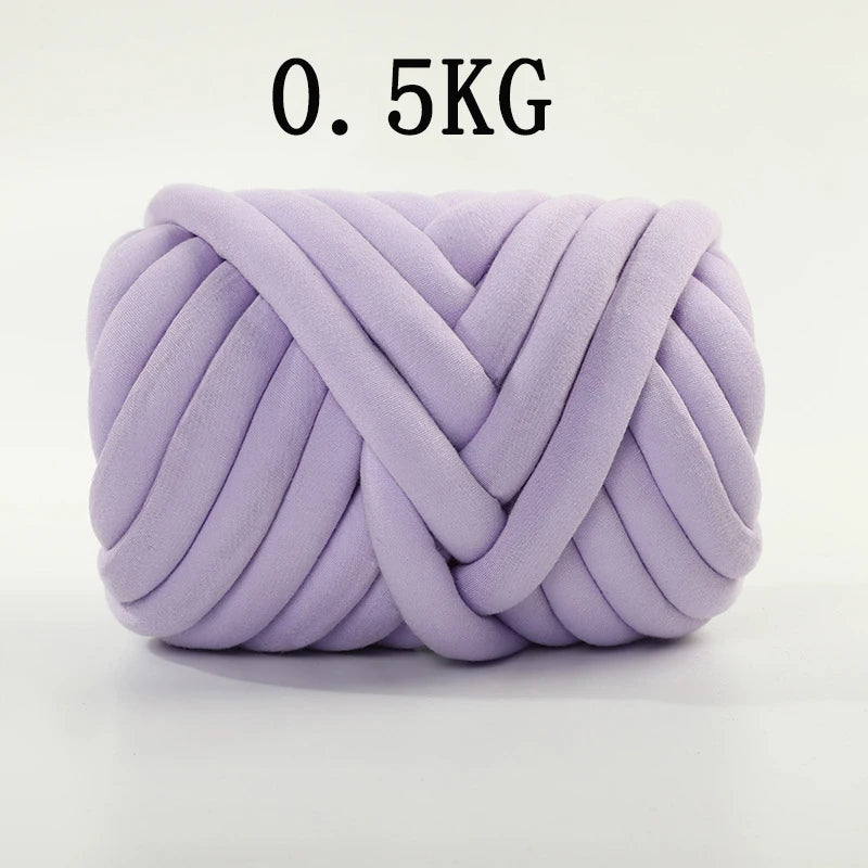 1KG Thick Super Bulky Chunky Yarn for Hand Knitting Crochet Soft Big Cotton DIY Arm Knitting Roving Spinning Yarn for Blanket