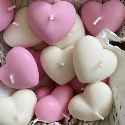 1-2pcs Love Scent Candle Mold for Candle Making Kit Heart Silicone Ceramic Resin Molds DIY Bag Pendant Gifts Wedding Party Decor