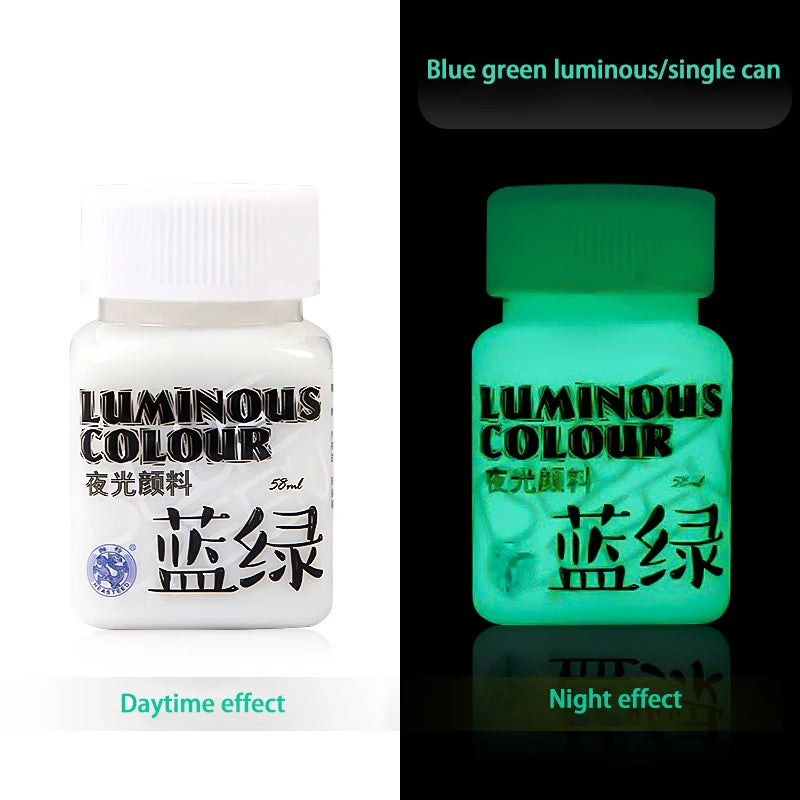 Acrylic Glow In The Dark Paint Diy Painting Luminous Pigments Waterproof Makeup Nails Clothes Shoes Liquid Fluorescent Paints
