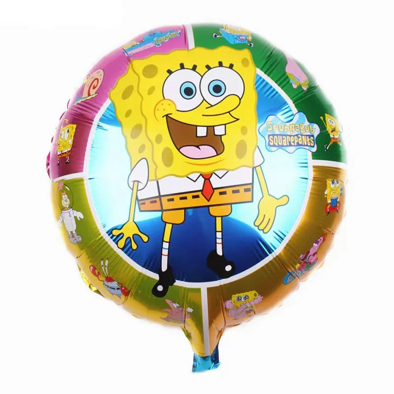 Cartoon SpongeBob Theme Birthday Party Decoration Balloons Digital Balloons Baby Shower Birthday Gifts Party latex Party Balloon