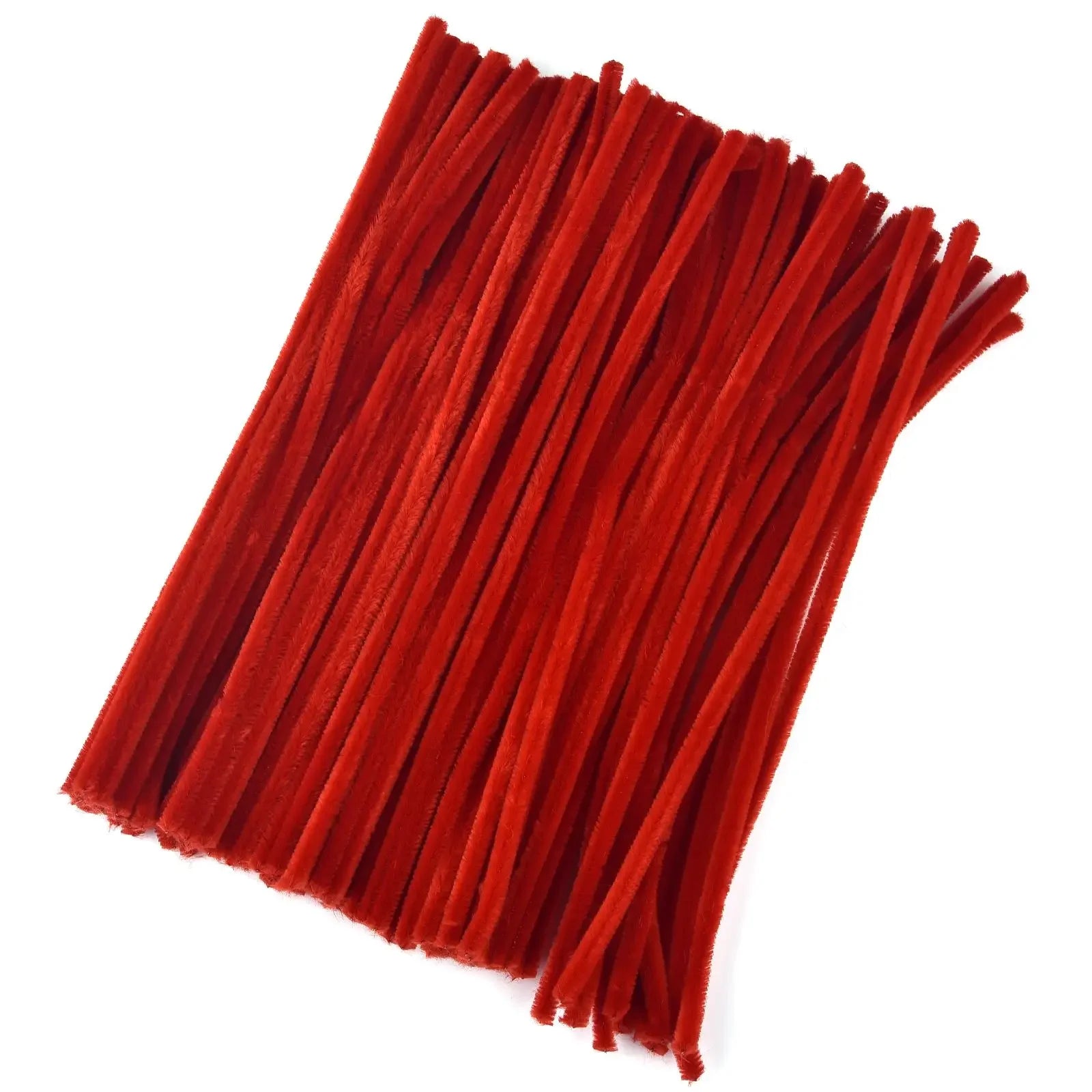 100pcs Plush Stick Twisting Bar Chenille Stems Wire Pipe Kids Toys DIY Strips Creative Hobby Material Stem Iron Felt Wires