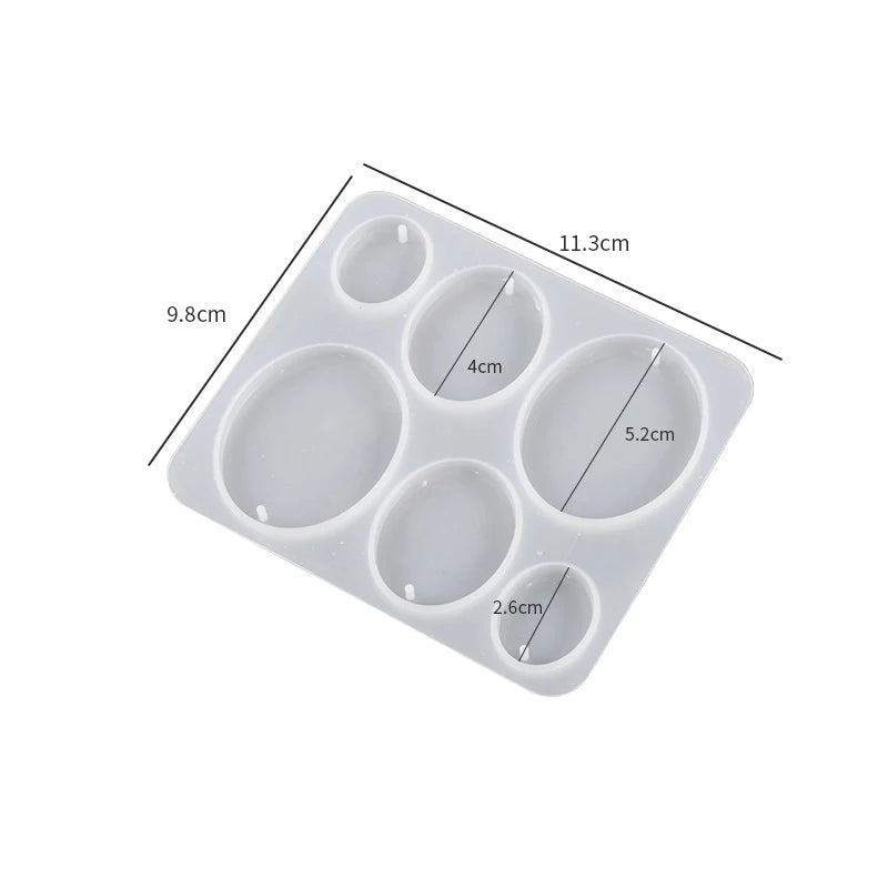 Geometric Earring Pendant Silicone Mold For Epoxy Resin DIY Earring Keychain Necklace Charms Resin Silicone Mold Jewelry Making