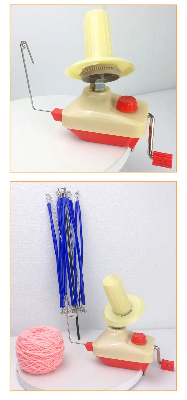 Crochet Yarn Winder for Crocheting and Umbrella Swift Set - Yarn Spinner for Crocheting,Cake Ball Winder,Roller, Baller, Spooler