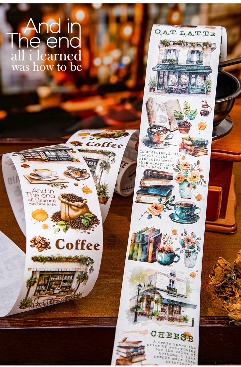 Mr.paper 6 Style 200CM/roll Washi Tape - Perfect for DIY Scrapbooking and Journals Decorative and Excellent Quality