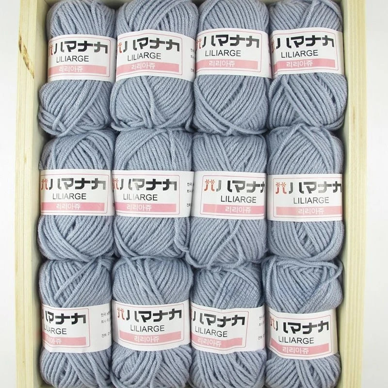 12PCS 300g Milk Yarn Handmade Coarse DIY Weaving Yarn Ball For Sweater Hat Scarve And Other Clothing Soft Crochet Knitting Yarn