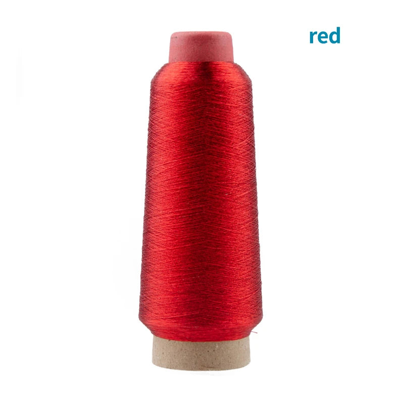 Colorful Computer embroidery cross stitch DIY Manual Bright Silk Gold Thread Silver Thread Metallic Yarn Woven Line 3200M