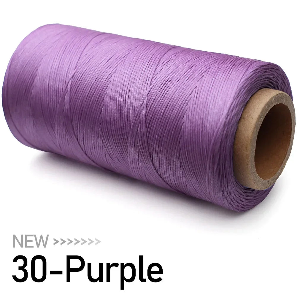 Flat Waxed Thread for Leather Sewing Wax String Polyester Cord Craft Stitching Bag Bookbinding Sail Bracelet Braid Jewelry DIY